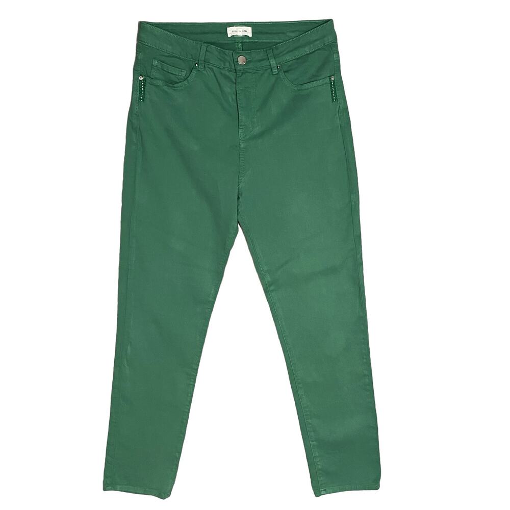 Gerard Darel Maya Cigarette Skinny Pants Jade Green Size FR 40 / Fits 31" Waist